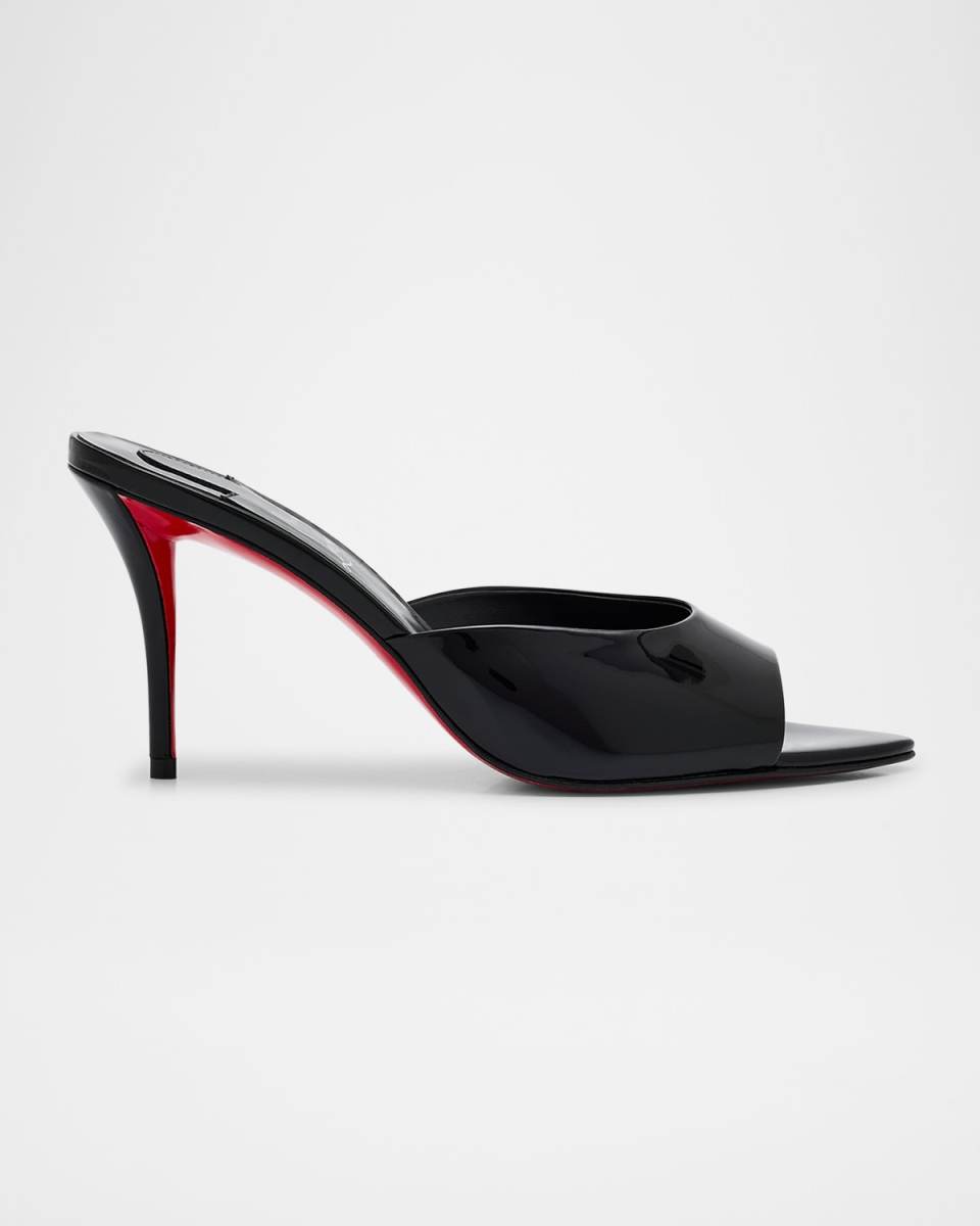 Miss Z Patent Red Sole Mule Sandals